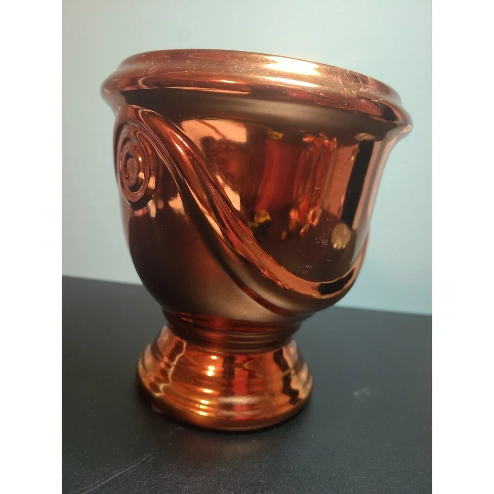 Copper Colored Ceramic Decorative‎ Vase 6.5